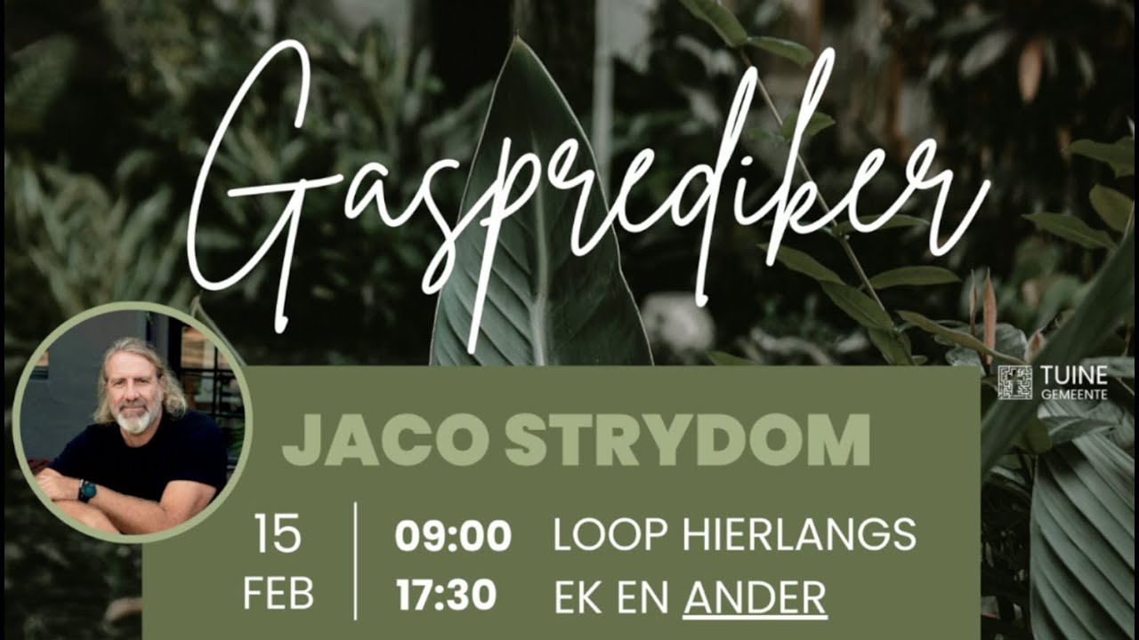 Tuine aanlynkerk 15 Februarie 2026