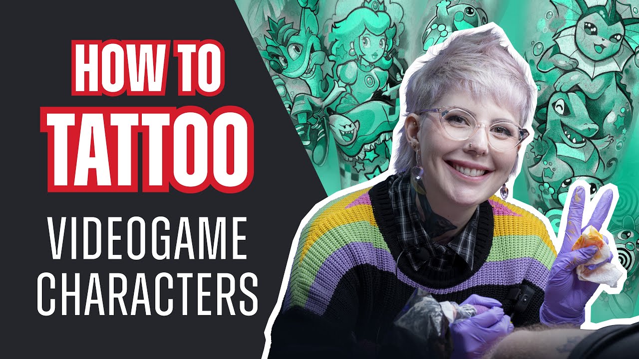 How to Tattoo Videogame Characters With Tiggy | Tattoo Tutorial