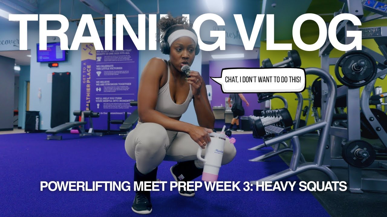 Mentally Not Okay... Still Hit HEAVY Squats | MUSCLE MOMMY PREP EPISODE 1 VLOG