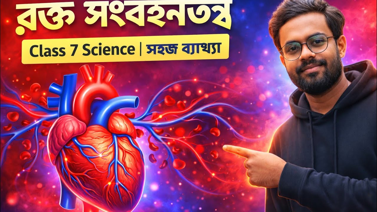সপ্তম শ্রেণী রক্ত সংবহনতন্ত্র সহজ ব্যাখ্যা | Blood Circulatory System  @LearnfinitySajjad-y9d 