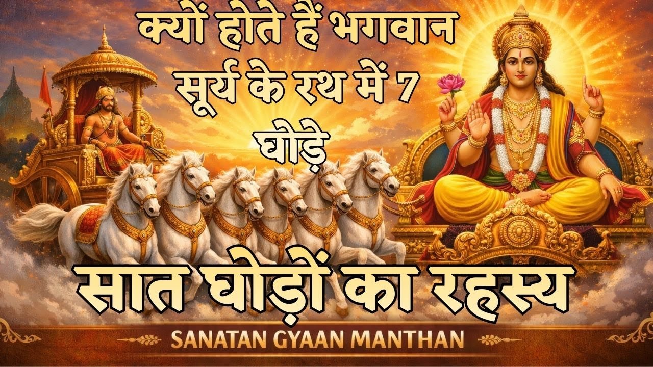 भगवान सूर्यदेव के रथ में सात घोड़ों का रहस्य - Surya Dev ke 7 Ghodo ka Rahasya | Sun and 7 horses