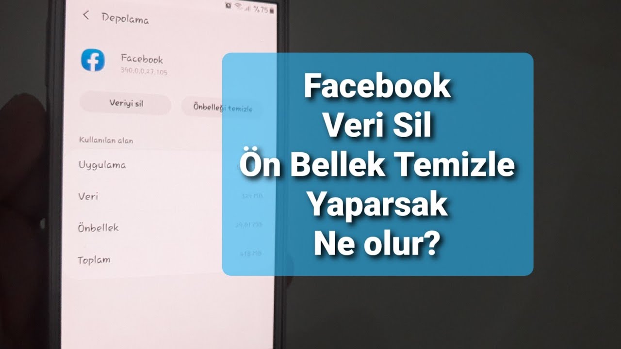 facebook veri sil yaparsak ne olur? facebook ön bellek temizleme yaparsak ne olur?