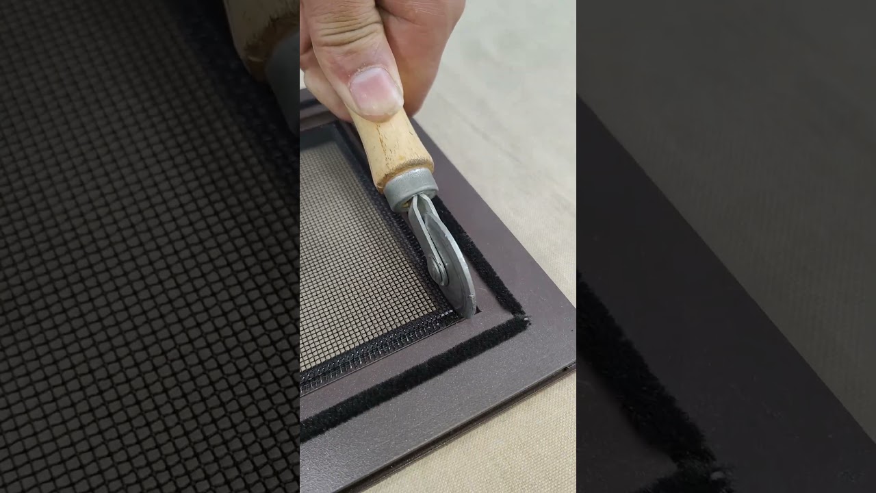 Stainless steel mesh, 304 high-definition mesh, roller groove, adhesive strip fixed!#qiangning