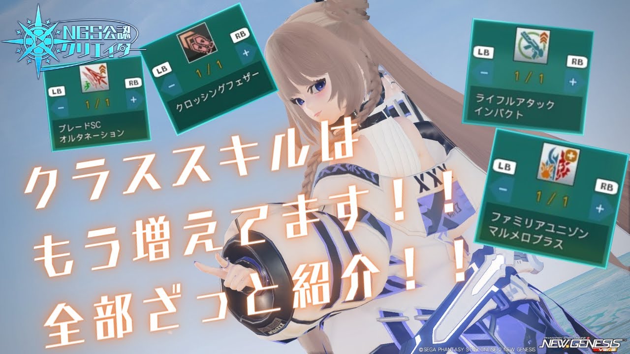 【PSO2:NGS】新クラススキルざっと紹介！【ship10:NGS公認クリエイター】