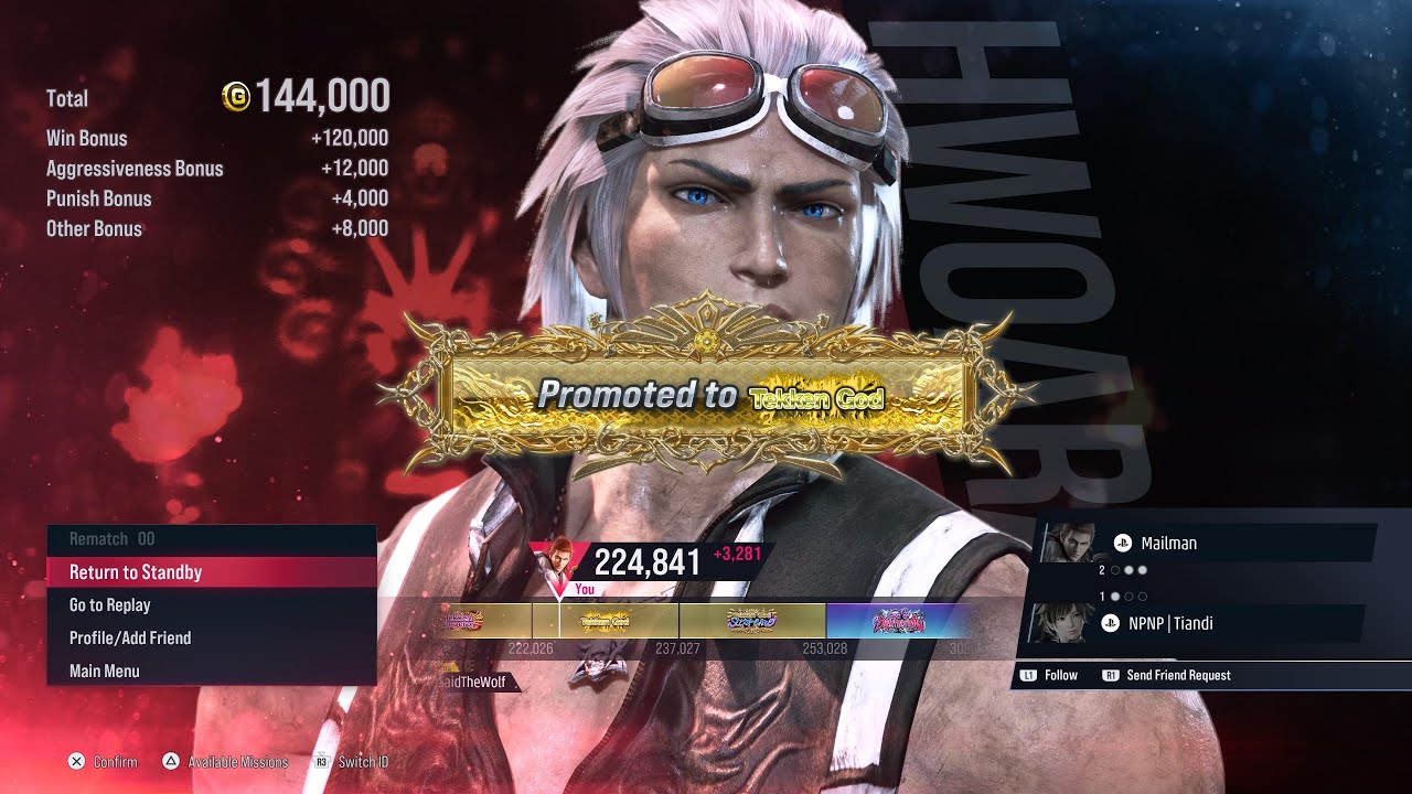 Tekken 8 ranked Hwoarang aka Chap Ranked tekken emperor
