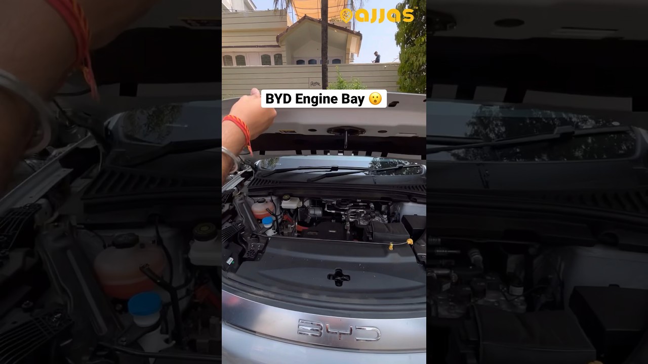 BYD ATTO 3 Electric Vehicle Motor in Engine Bay | What&rsquo;s under the hood ? | #ajjas #shorts