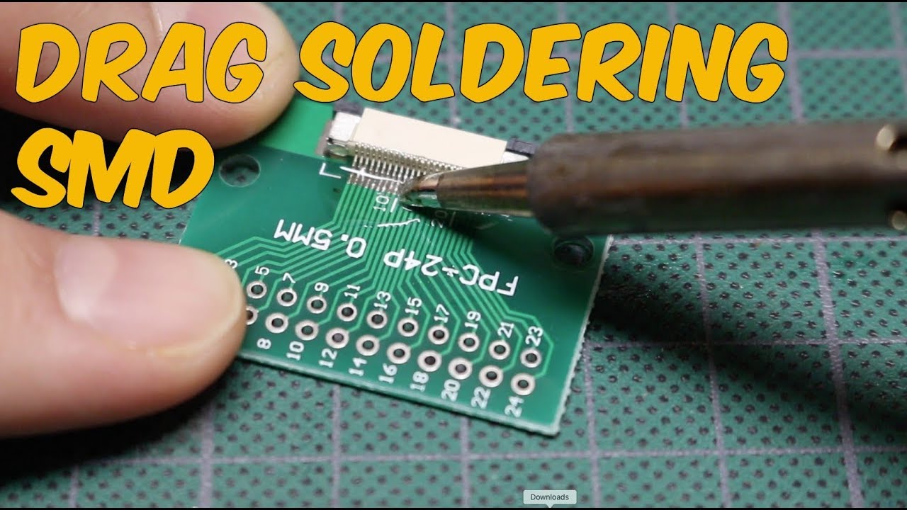 Пайка SMD-разъема с шагом 0,5 мм