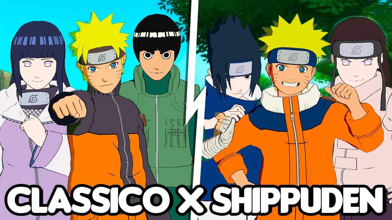 NARUTO CLASSICO VS NARUTO SHIPPUDEN no NARUTO STORM CONNECTIONS