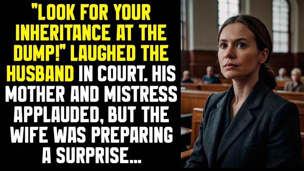 "Look for your inheritance at the dump!" laughed the husband in court. His mother and...