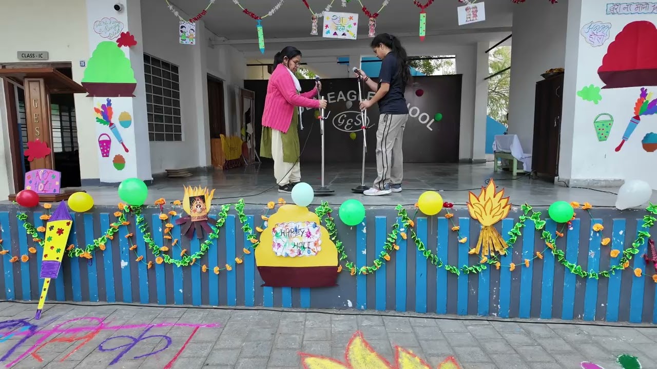 Holi at Golden Eagle School | Festive Performances & Colorful Fun