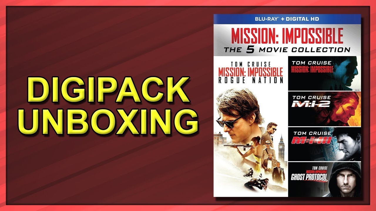 Mission: Impossible - The 5-Movie Collection Blu-ray Digipack Unboxing