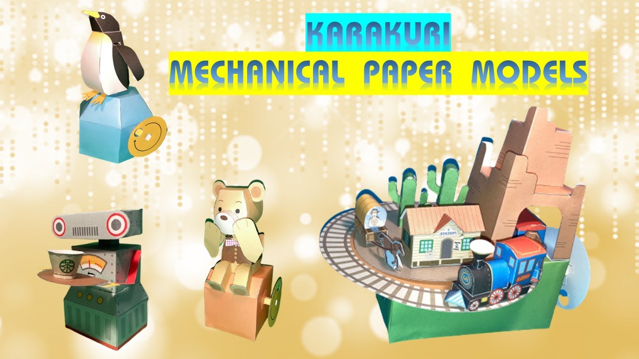 How To Make Mechanical Paper Models That Move - KARAKURI