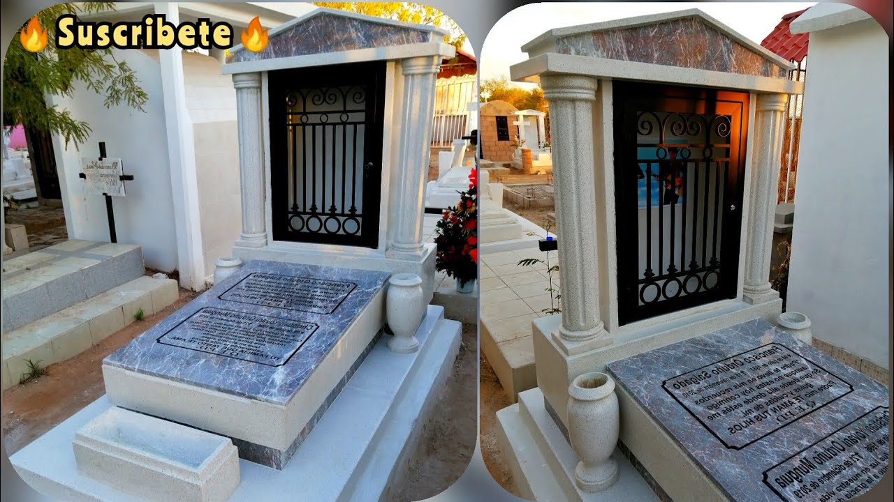 Lápida de granito pulido con mármol ✝️/tumba de cemento /terrazzo headstones tombstones granite