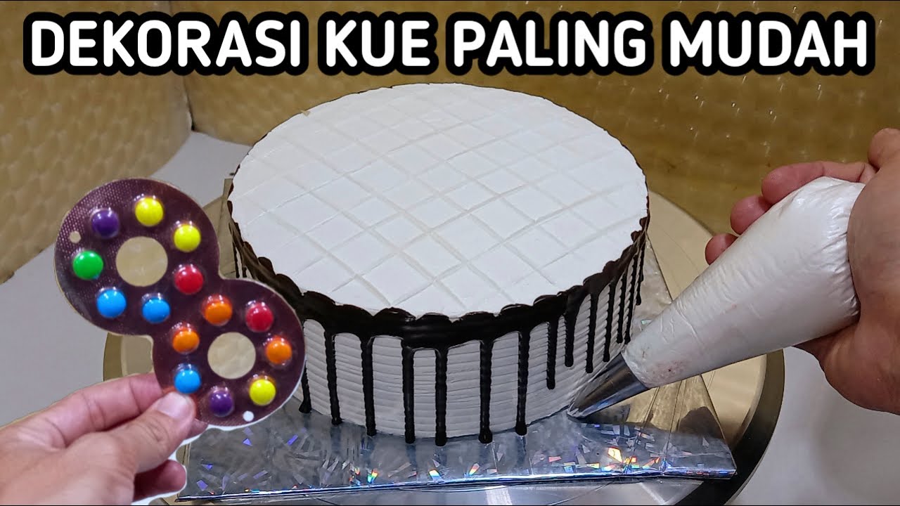 DEKORASI 2 CAKE ULANG TAHUN SIMPEL SEDERHANA | MUDAH UNTUK DIBUAT