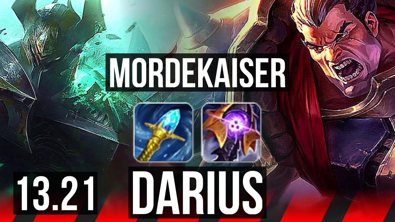 MORDEKAISER vs DARIUS (TOP) | 9/1/7, Godlike | KR Diamond | 13.21