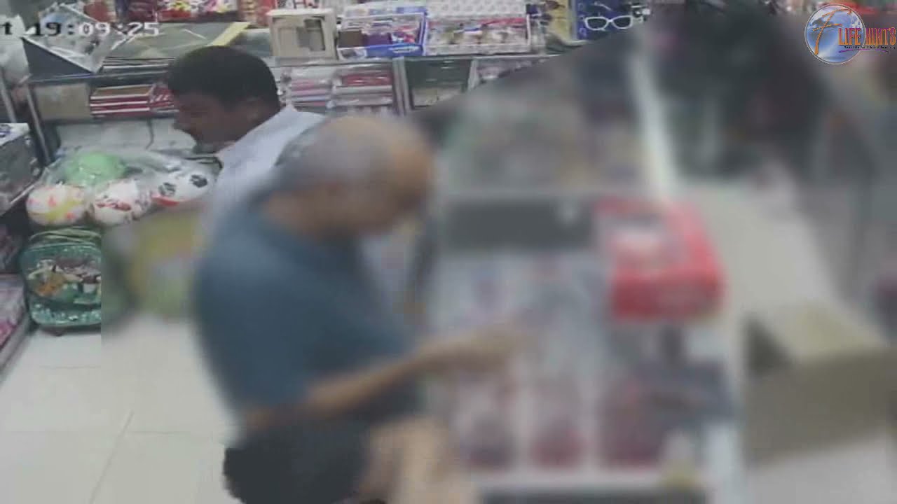 Thief caught on CCTV camera