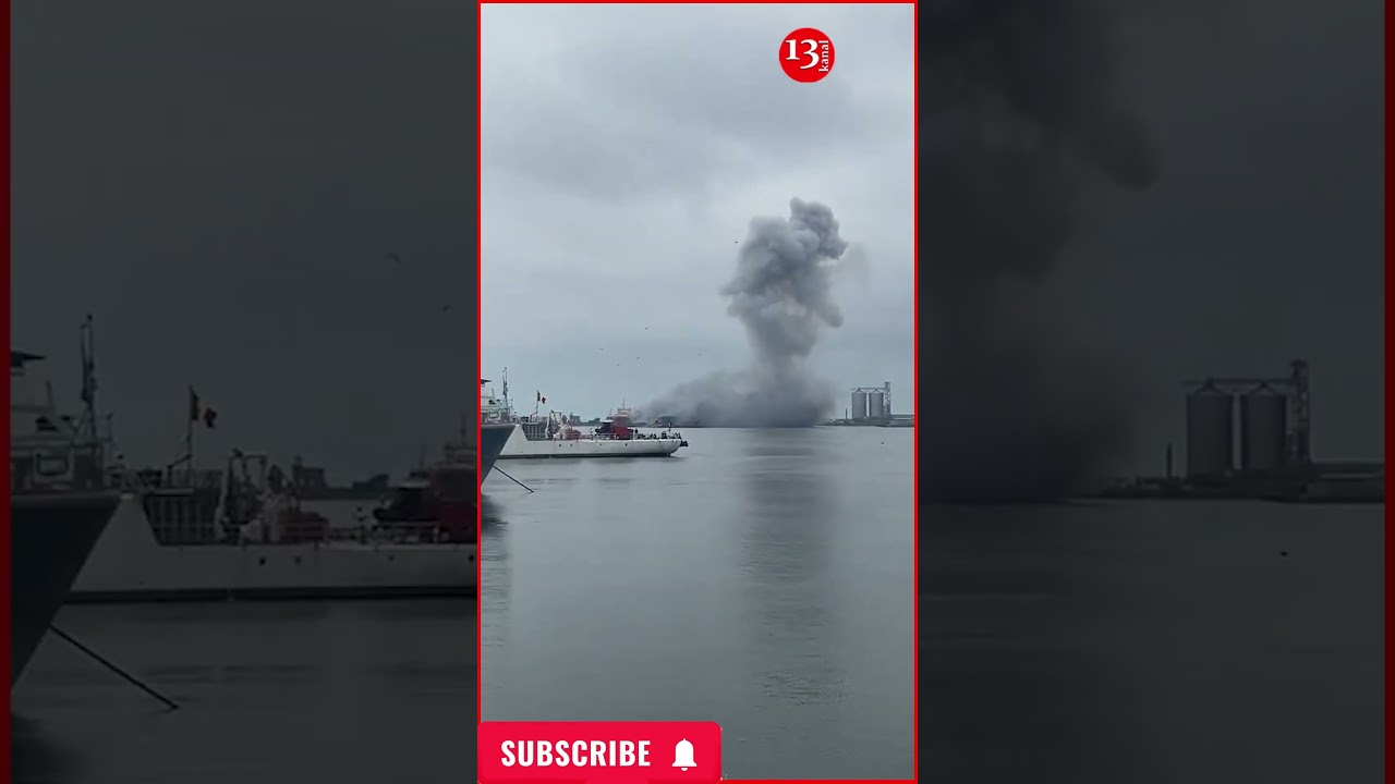 Взрыв морского дрона в румынском порту Констанца