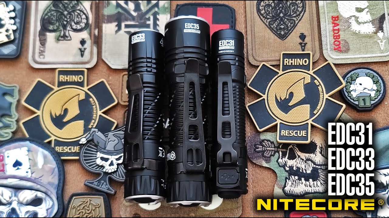 Сверхмощные карманные фонари Nitecore EDC31/EDC33/EDC35@CorcoranALSuper Powerful Flashlight