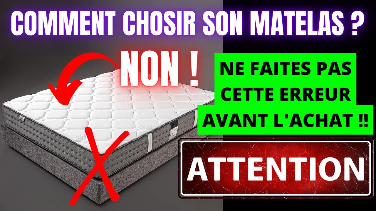 comment acheter et CHOISIR un matelas? MEILLEUR latex Ressort Mousse Emma Hybride Test Avis pas cher