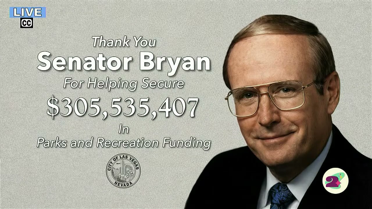 Сенатор Ричард Брайан отмечен городским советом за его вклад в сохранение общественных земель в Ю...