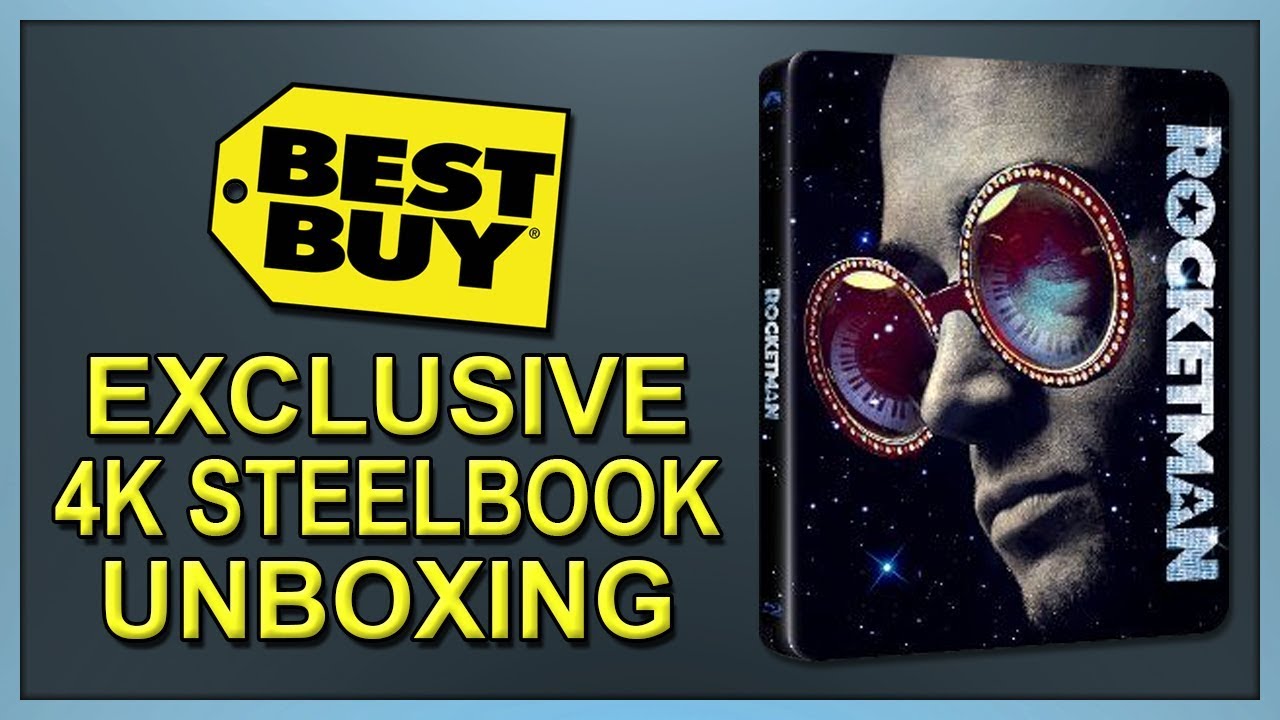 Rocketman Best Buy Exclusive 4K+2D Blu-ray SteelBook Unboxing