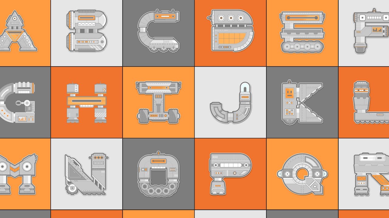 36 Days of Type - Alphabots Edition