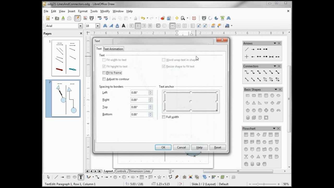 LibreOffice Draw (21) Lines and Connectors