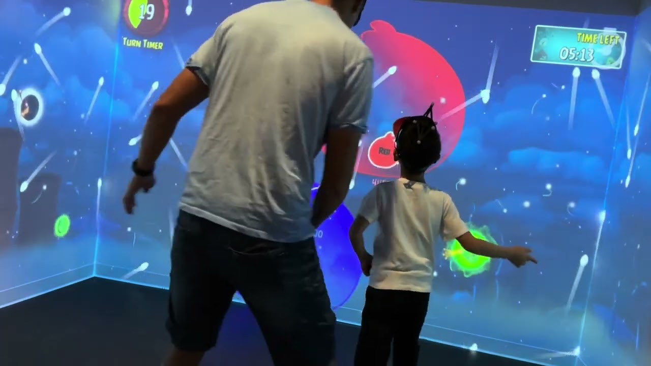 Travel with me! Jax at Immersive gamebox kids and family gaming time Angry Bird
