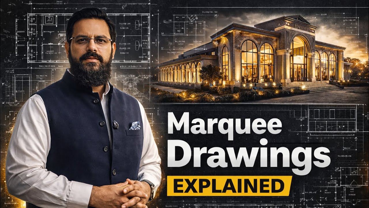 Complete Marquee Architectural Drawings | Master Plan, Floor Plans & Elevations Explained