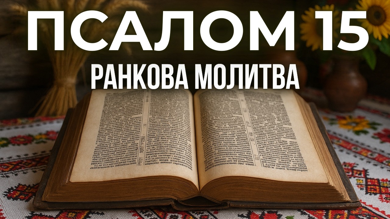 ПСАЛОМ 15 | Молитва Абсолютної Довіри 🙏 Стежка Життя і Вічна Радість | РАНКОВА МОЛИТВА