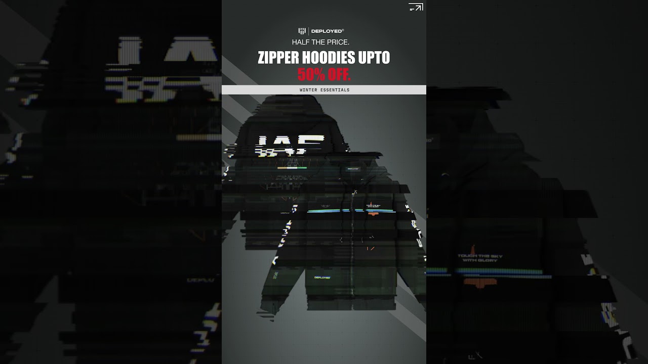 Deployed Premium Zipper Hoodies Sale Exclusive Flat 50%Off