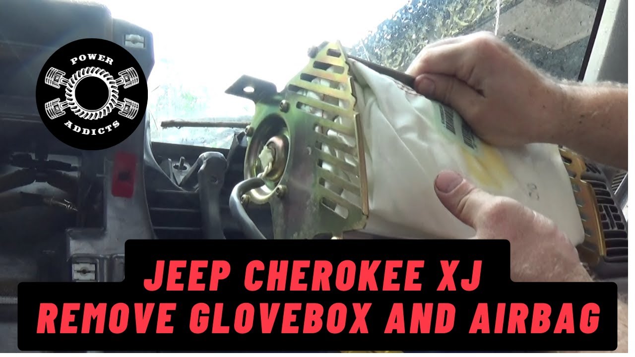 Remove Jeep Cherokee XJ Glove Box and air bag #poweraddictscrew