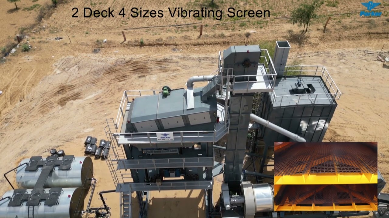 Parker Plant India Star Batch Series Asphalt Batch Mix Plant Working Video