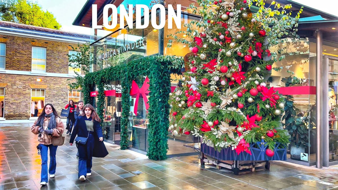 Chelsea London Christmas Preparations | Central London City Walk | London Streets Walking Tour [4K]