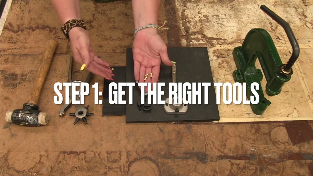 How To Set Boot Hook Eyelets in Leather | Ohio Travel Bag Workshop