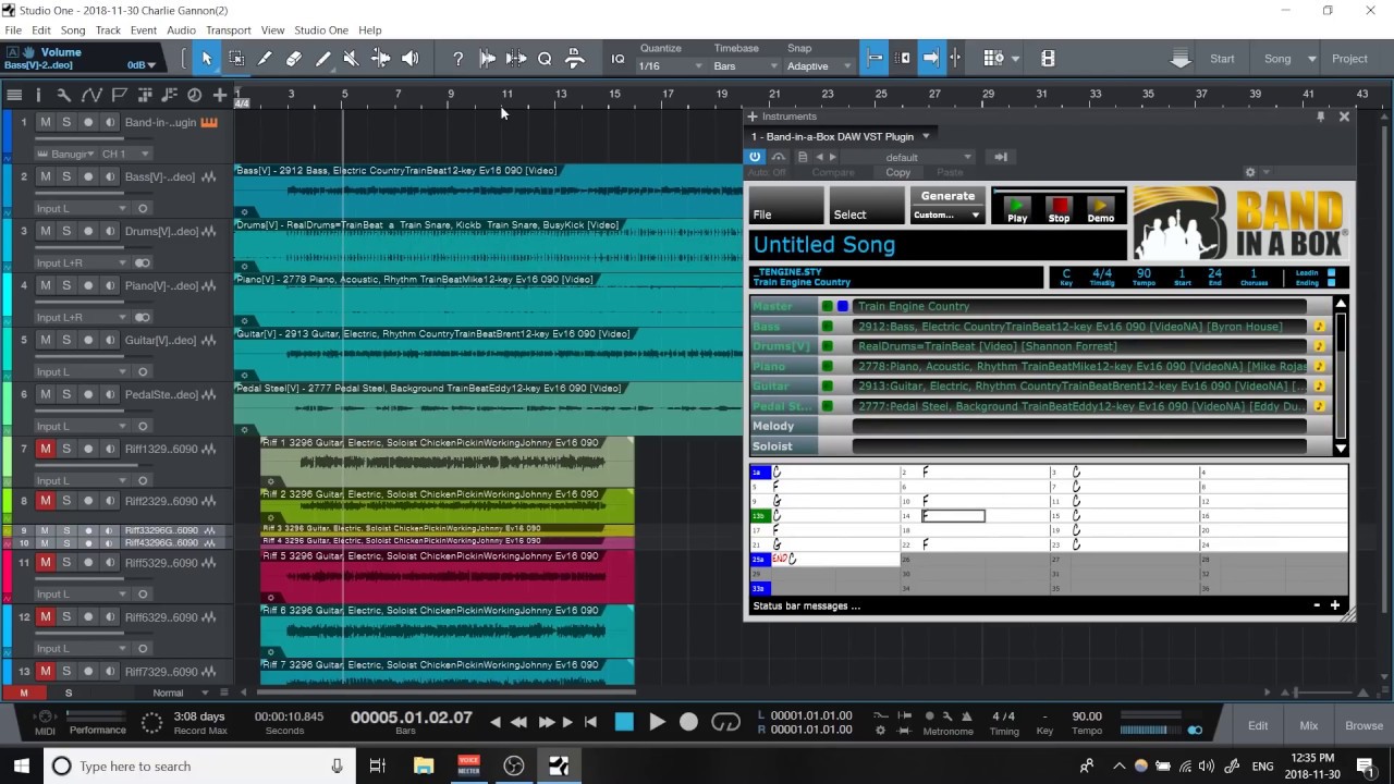 Band-in-a-Box 2019 VST DAW Plugin [Overview for Windows]