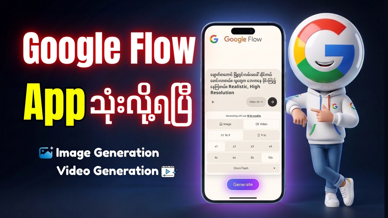 Google Flow App အခမဲ့ အသုံးပြုနည်း | Google Flow App
