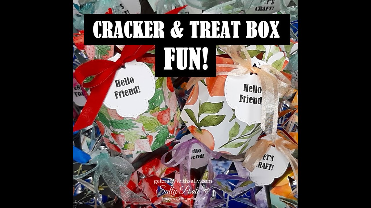 A different way to use the Stampin' Up! CRACKER & TREAT BOX DIES!