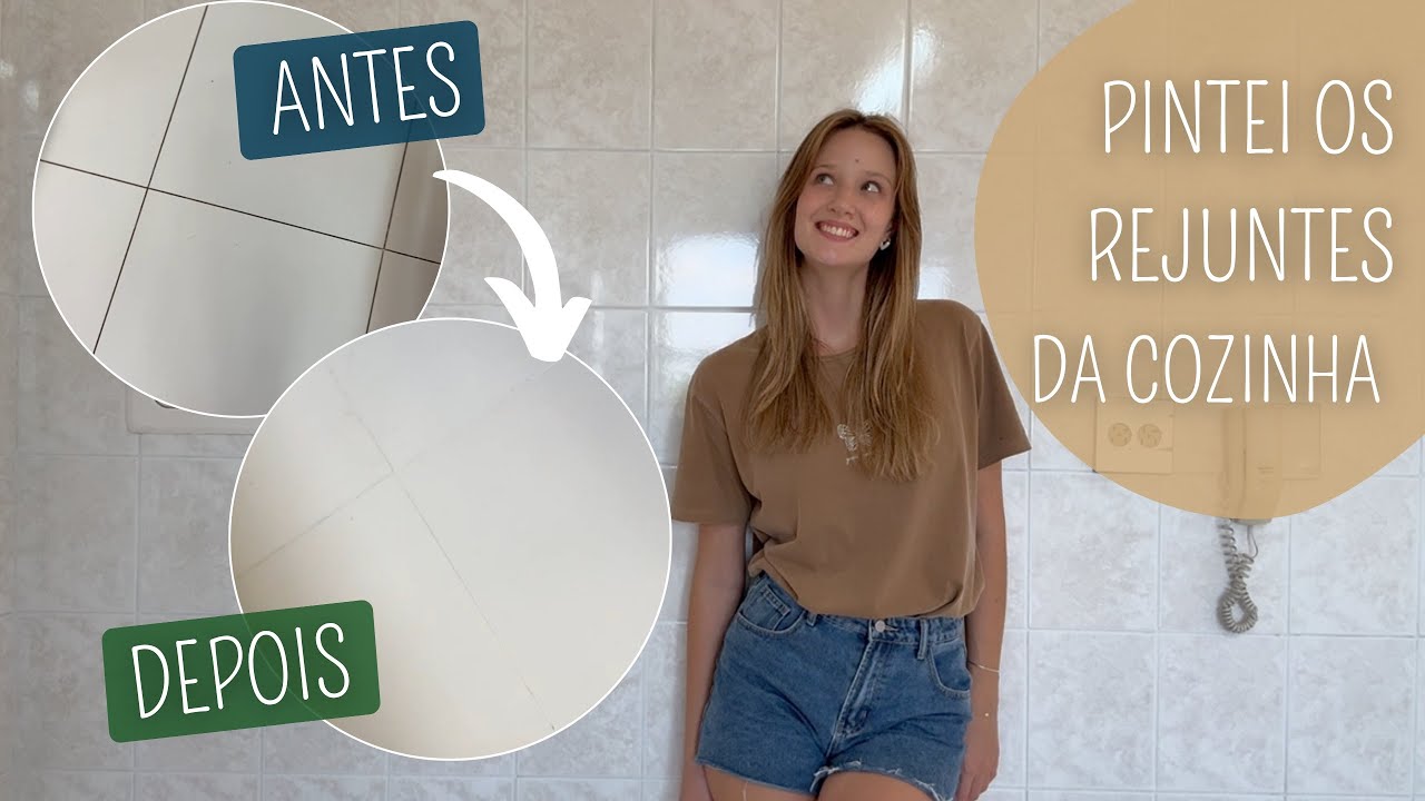 COMO PINTEI OS REJUNTES DA COZINHA