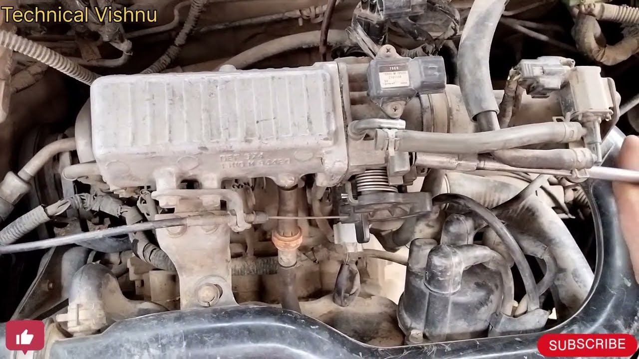 Throttle body cleaning process#800 mileage low problem Pickup low problem how to maruti carburettor