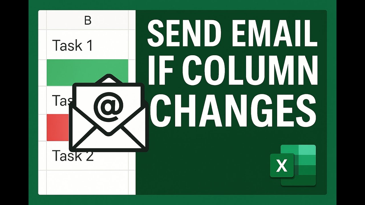 Excel Alerts: Auto-Email When Data Changes!