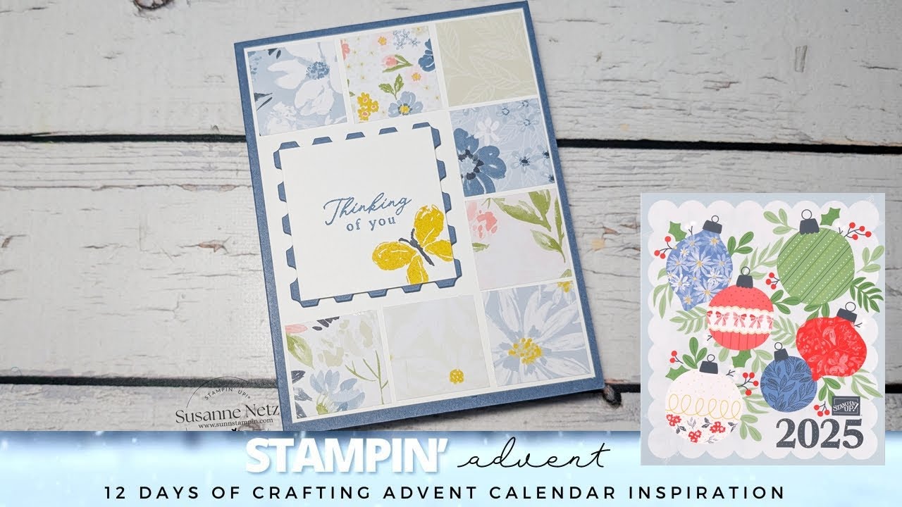 12 дней творчества, адвент-календарь, открытка 7 с продукцией Stampin' Up!® #stampinup #sunnstampin