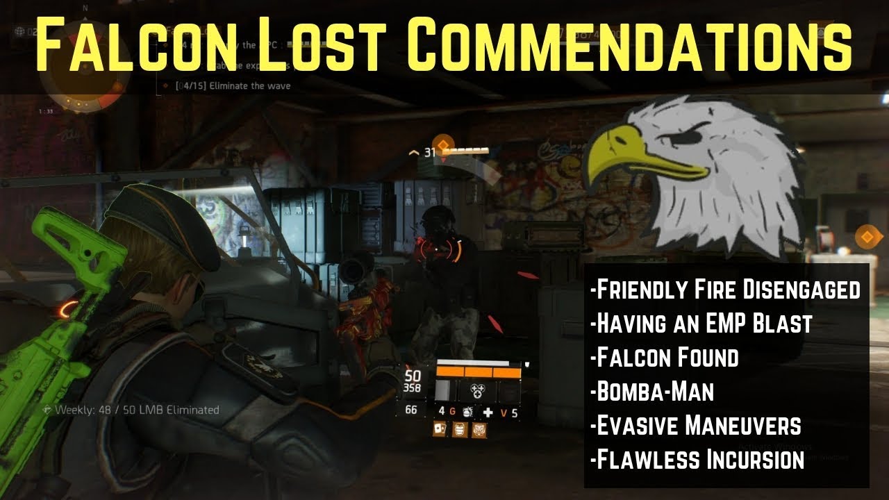 The Division Falcon Lost Commendations (Falconeer Patch)!