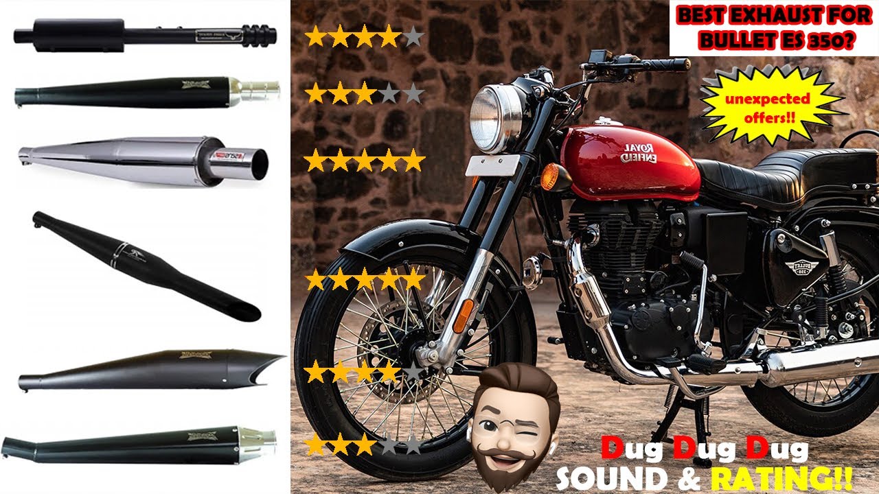 New exhaust | Royal Enfield | Bullet ES 350 | Sound & Rating! | Ajith