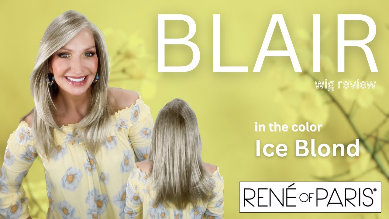 BLAIR Wig by Rene of Paris in the color Ice Blond. A real head turner with a fashionable feel.