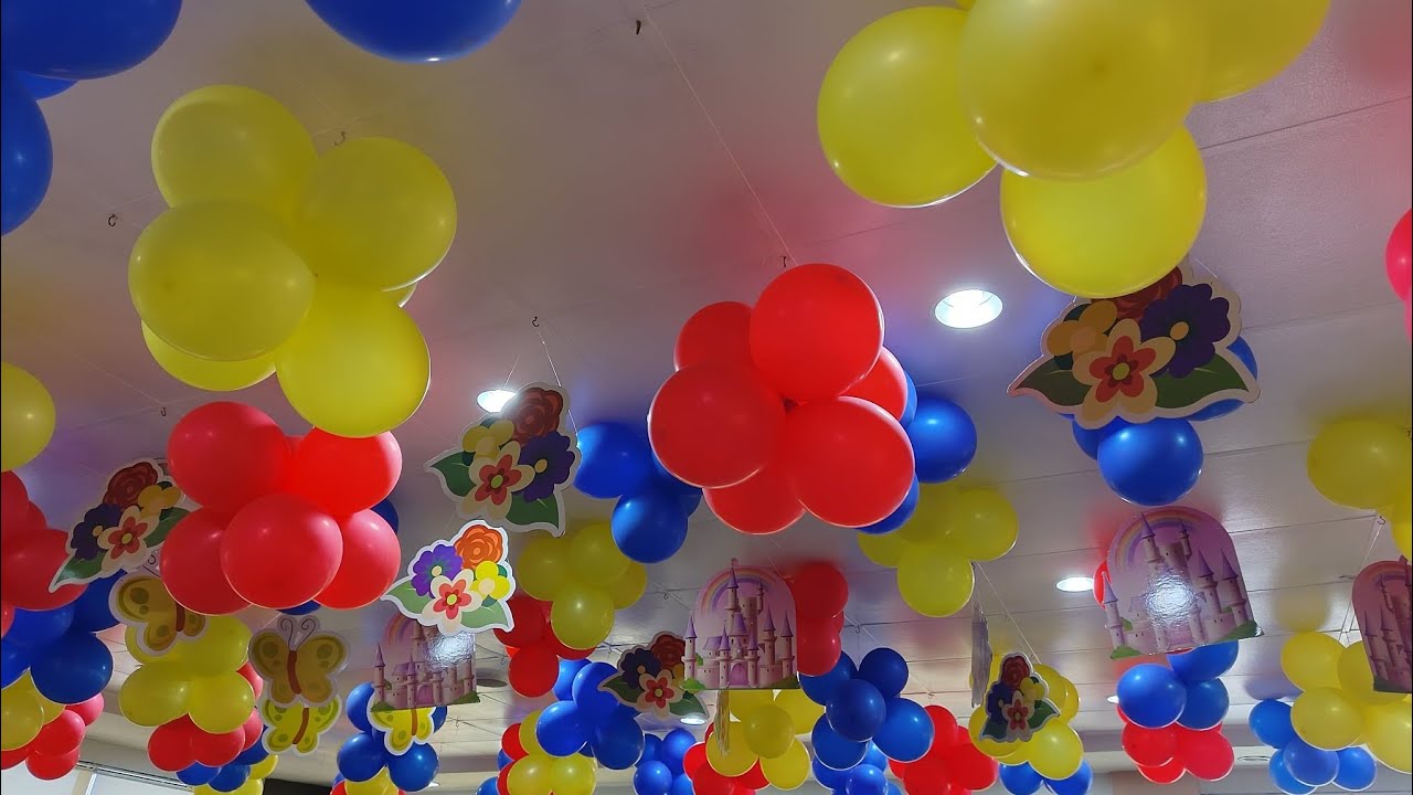 #clusters of #baloons DECORATIONS FOR CHILDREN'S BIRTHDAY PARTY🎉