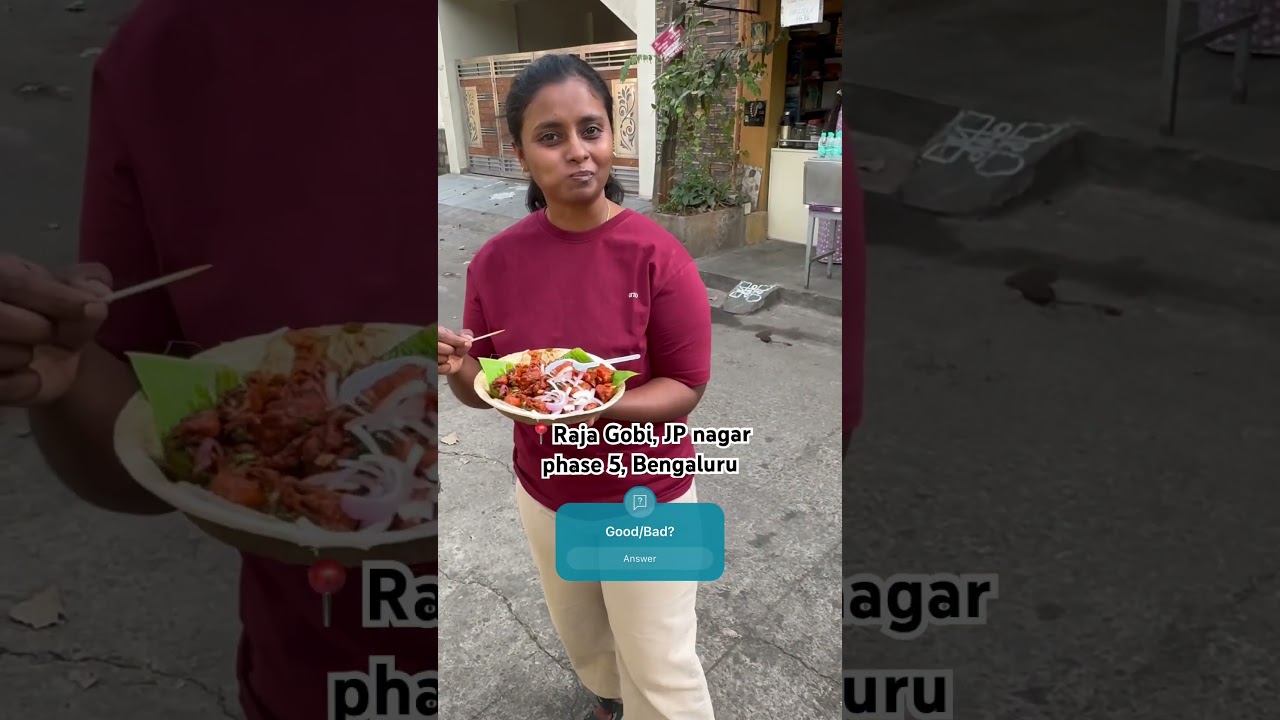 Raja Gobi- Bengaluru&rsquo;s most famous Gobi Manchurian 😇 #bangalorestreetfood #gobimanchurian #food