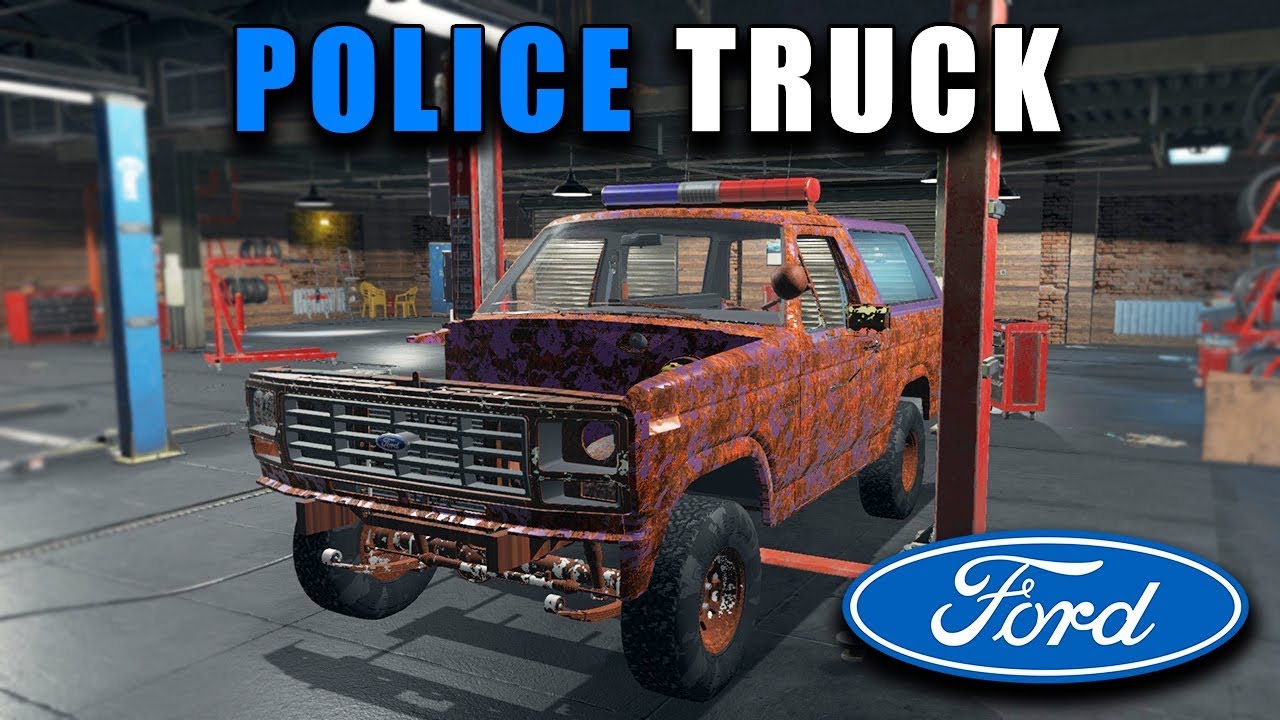 OLD POLICE FORD BRONCO DUG UP IN JUNKYARD | Car Mechanic Simulator 2018