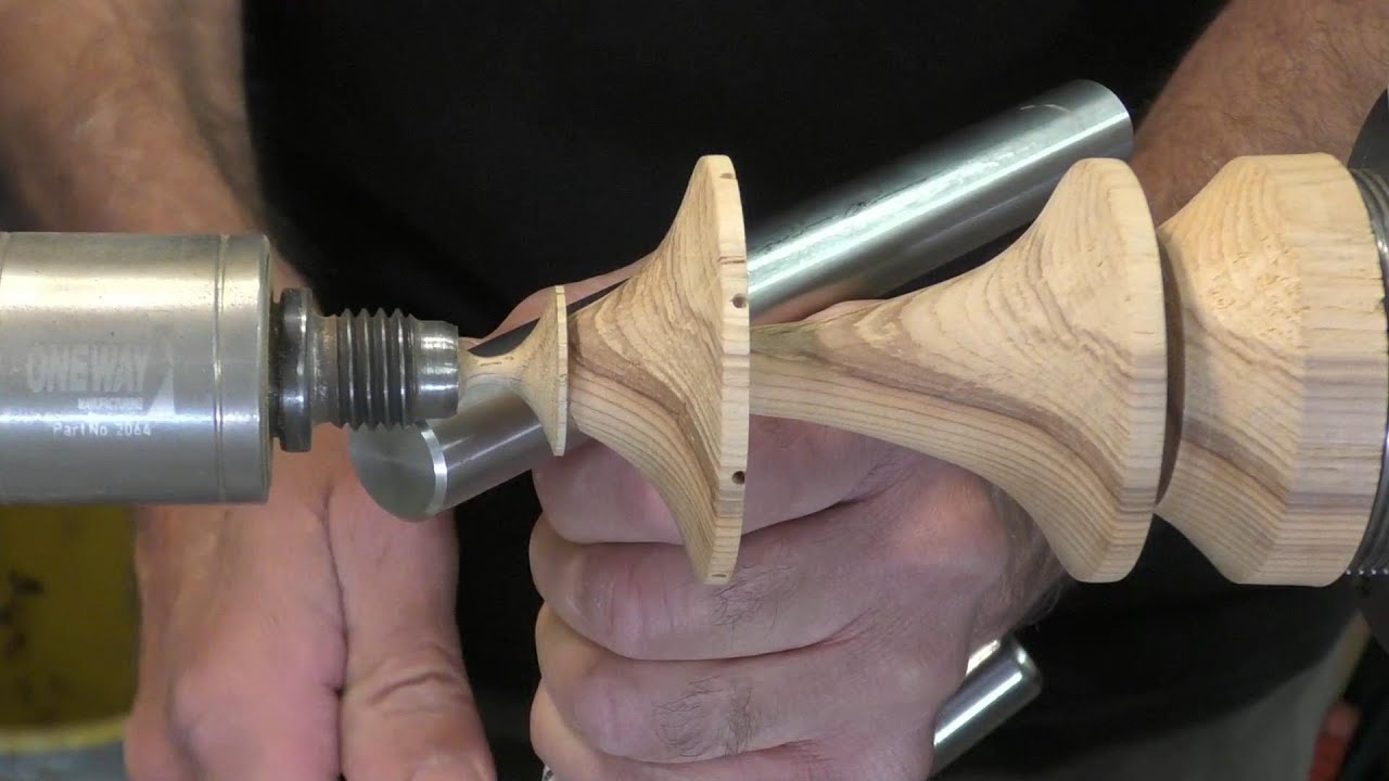 Woodturning - An English Yew Earing Stand