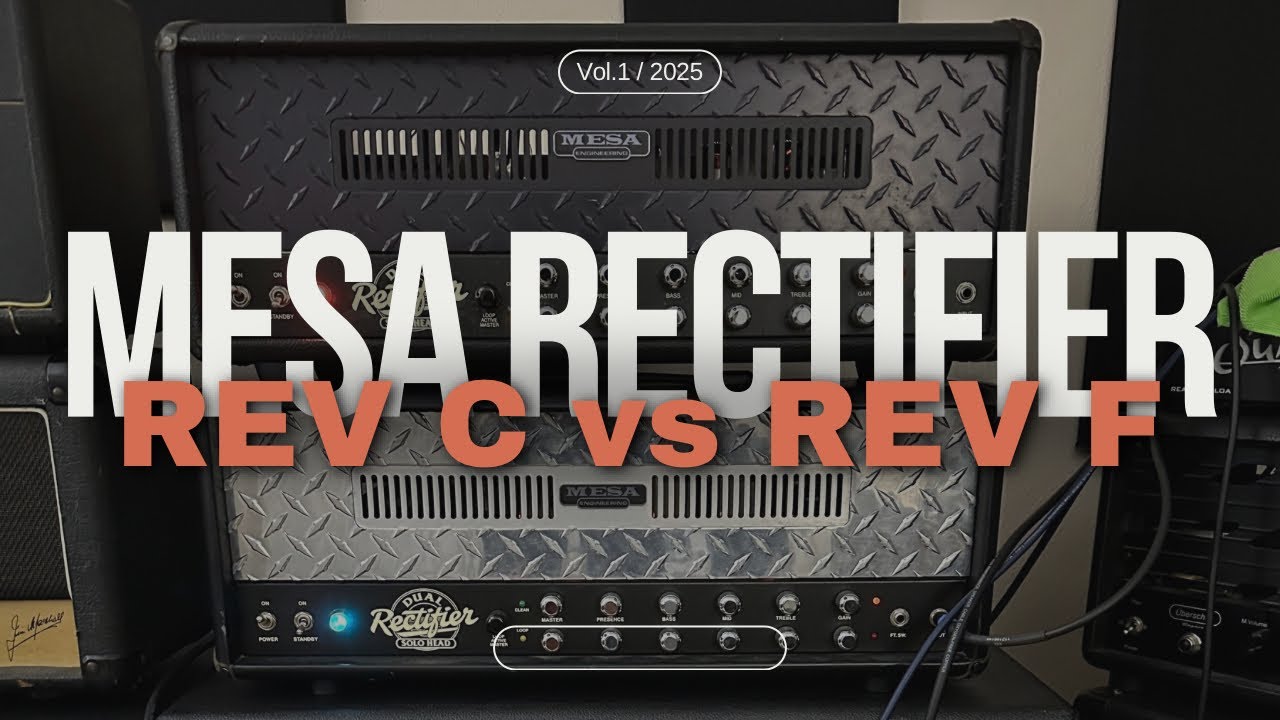 Mesa Rectifier 2 Channel: 1992 Rev C vs 1993 Rev F